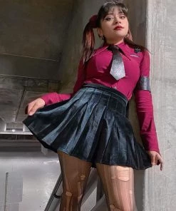 ALTERBABE CLOTHING Midnight Pleated Mini Skirt