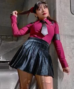 ALTERBABE CLOTHING Midnight Pleated Mini Skirt