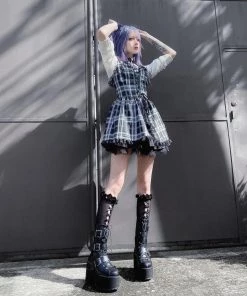 ALTERBABE Sinister Lolita Plaid Mini Dress