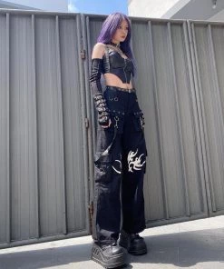 ALTERBABE Tattoo Strappy Oversized Pants NEW