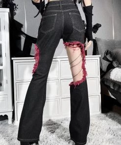 ALTERBABE NEW Blood Moon Cut-Out Jeans