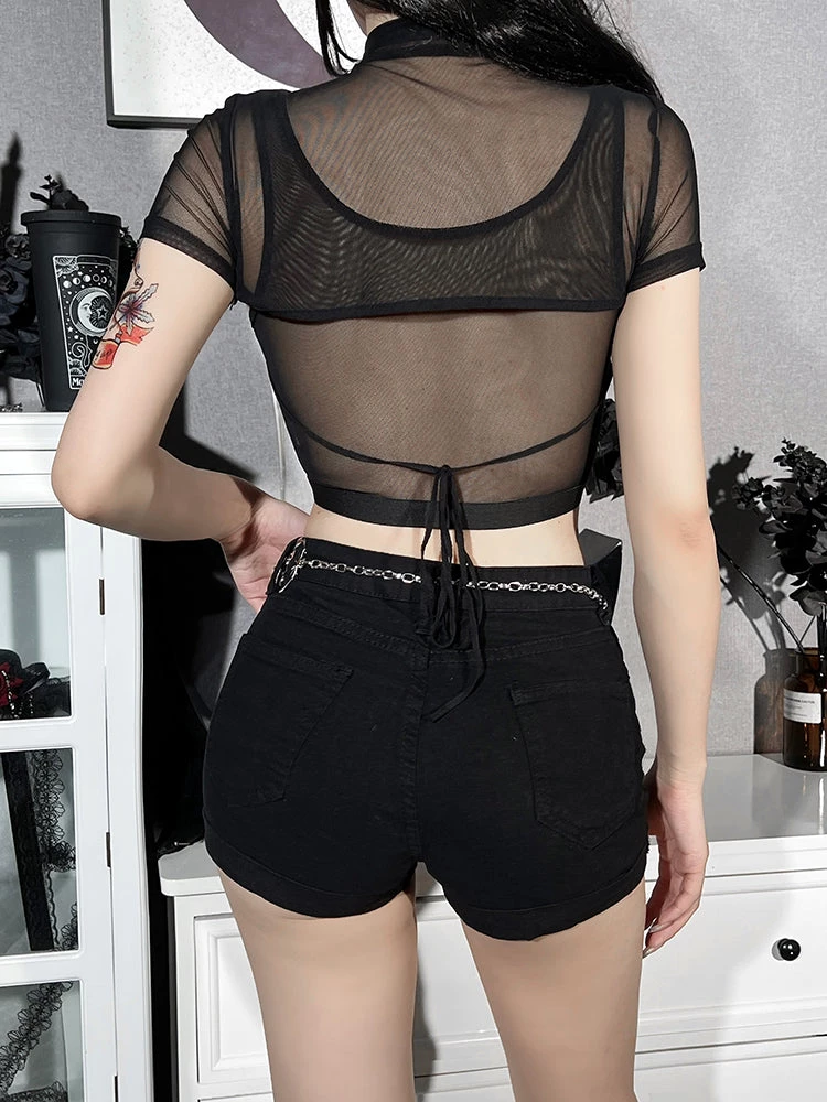 ALTERBABE NEW Fatal Attraction Mesh Top