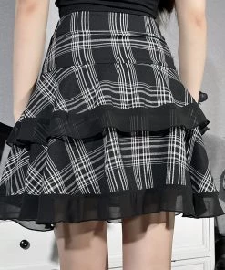 ALTERBABE Not So Innocent Plaid Skirt NEW
