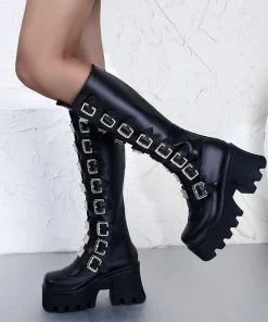 ALTERBABE FOOTWEAR Hysteria Platform High Knee Boots