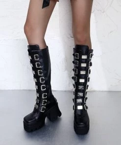 ALTERBABE FOOTWEAR Hysteria Platform High Knee Boots