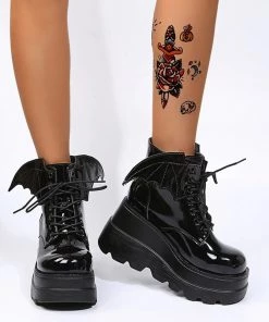 ALTERBABE Patent Hell Raiser Platform Sneakers NEW