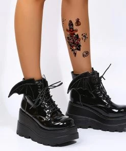 ALTERBABE Patent Hell Raiser Platform Sneakers NEW