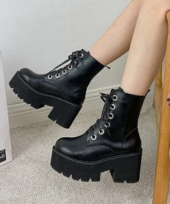 ALTERBABE Punk Poppin Lace Up Boots FOOTWEAR