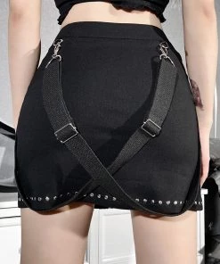 ALTERBABE Steel Heart Mini Skirt