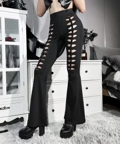 ALTERBABE Spell Book Cut-Out Flare Leggings
