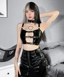 ALTERBABE Toxic Fling Buckle Top NEW