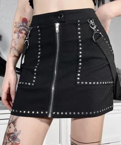 ALTERBABE Steel Heart Mini Skirt