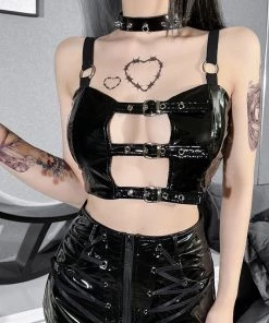 ALTERBABE Toxic Fling Buckle Top NEW