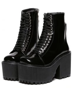ALTERBABE FOOTWEAR Shock Lace-Up Platform Boots