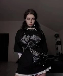 ALTERBABE CLOTHING Sinful Chained Underboob Corset