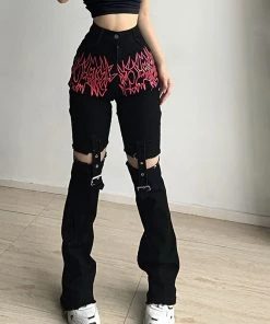 ALTERBABE CLOTHING Tribal Cut Out Pants