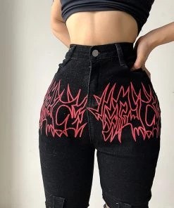 ALTERBABE CLOTHING Tribal Cut Out Pants