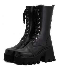 ALTERBABE Step It Up Platform Boots