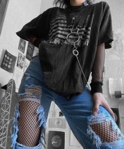 ALTERBABE CLOTHING Outta Control Ripped Jeans