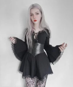 ALTERBABE CLOTHING Bad Romance Flare Sleeve Dress