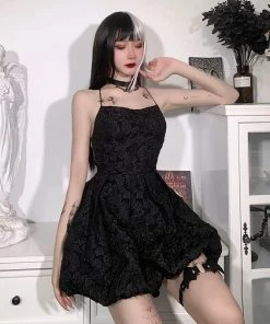 ALTERBABE Textured Floral Puff Dress CLOTHING