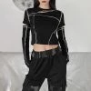 ALTERBABE CLOTHING Cut Out Pierced Top