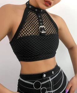 ALTERBABE Caged Encounter Crop Top CLOTHING