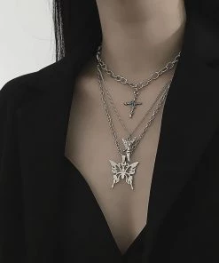 ALTERBABE Fluttering Prayers Layered Necklace ACCESSORIES