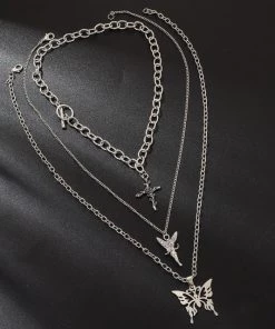 ALTERBABE Fluttering Prayers Layered Necklace ACCESSORIES