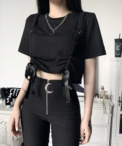 ALTERBABE Madness Ruched Crop Top CLOTHING