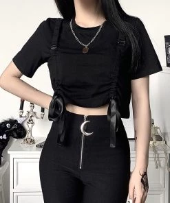 ALTERBABE Madness Ruched Crop Top CLOTHING