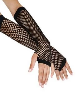 ALTERBABE Don't Cross Me Fishnet Gloves NEW