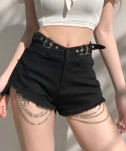 ALTERBABE Hard Wired Belted Shorts CLOTHING
