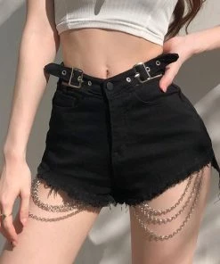ALTERBABE Hard Wired Belted Shorts CLOTHING