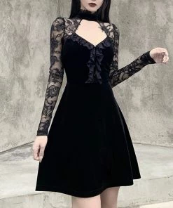 ALTERBABE CLOTHING Immortal Velvet Flare Dress