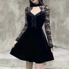 ALTERBABE CLOTHING Immortal Velvet Flare Dress