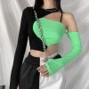 ALTERBABE CLOTHING Abstract Two-Tone Top
