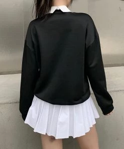 ALTERBABE CLOTHING Ouija Board Collared Sweatshirt