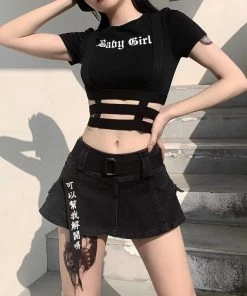 ALTERBABE BB Girl Cropped Tee CLOTHING