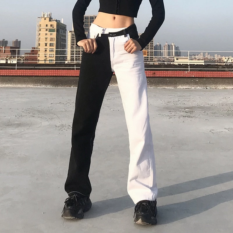 ALTERBABE Monochrome Soul Jeans Pants