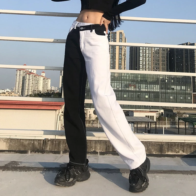 ALTERBABE Monochrome Soul Jeans Pants