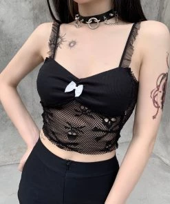 ALTERBABE Lace Skull Tank Top CLOTHING