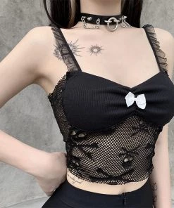 ALTERBABE Lace Skull Tank Top CLOTHING