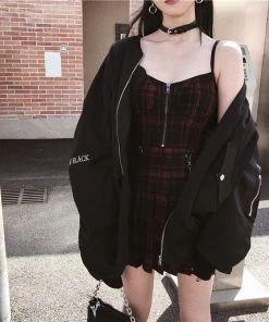 ALTERBABE Misunderstood Plaid Mini Dress CLOTHING