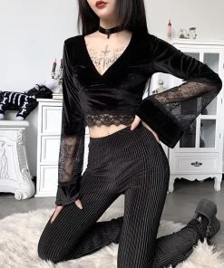 ALTERBABE My Beloved Velvet Top CLOTHING