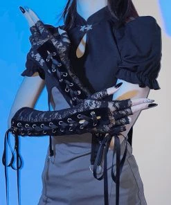 ALTERBABE ACCESSORIES Darkness Within Lace Gloves