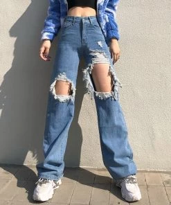 ALTERBABE CLOTHING Outta Control Ripped Jeans