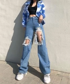 ALTERBABE CLOTHING Outta Control Ripped Jeans