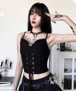 ALTERBABE CLOTHING Spellcast Lace Up Corset Top