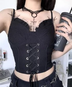 ALTERBABE CLOTHING Spellcast Lace Up Corset Top